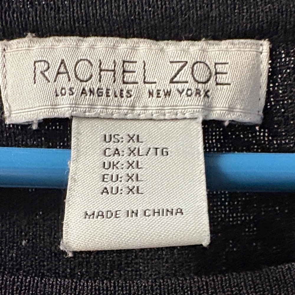 Rachel Zoe Black Bell Sleeve Blouse Size XL - Picture 4 of 10